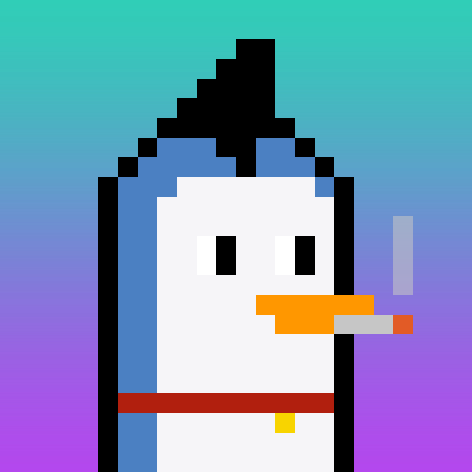 Pesky Penguin #1344, burned for 0.645 SOL