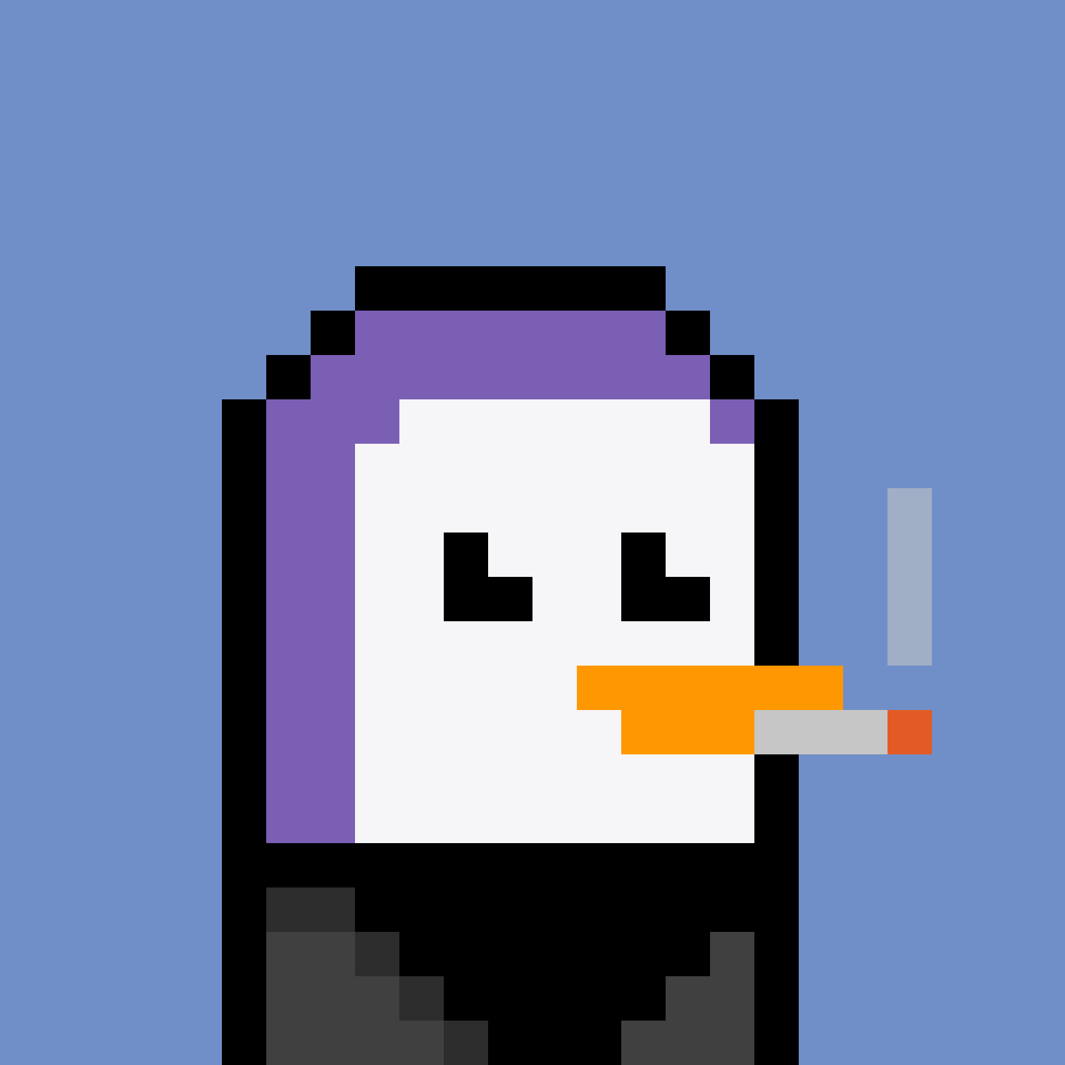 Pesky Penguin #6796, burned for 0.666 SOL