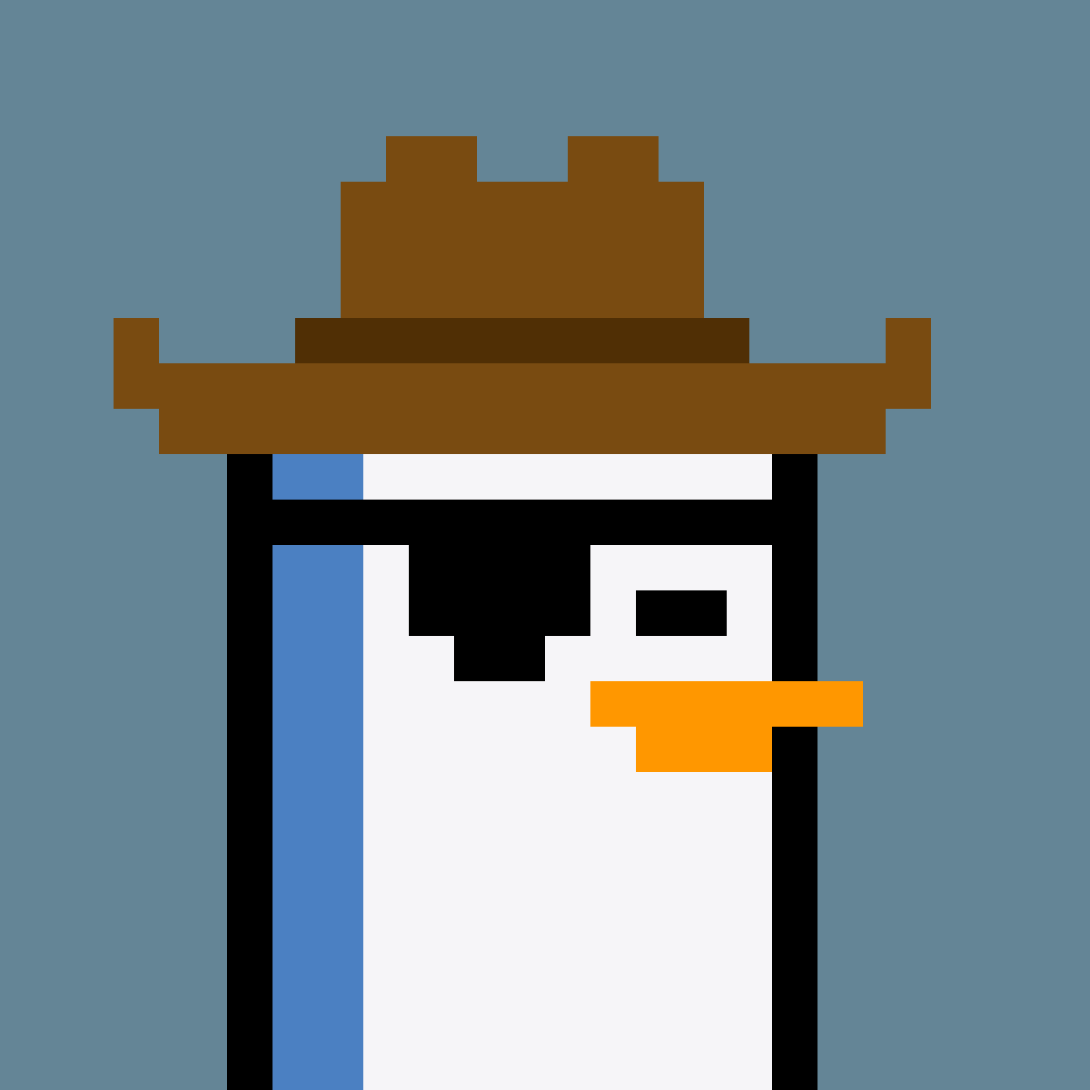 Pesky Penguin #7409, burned for 4.998005 SOL